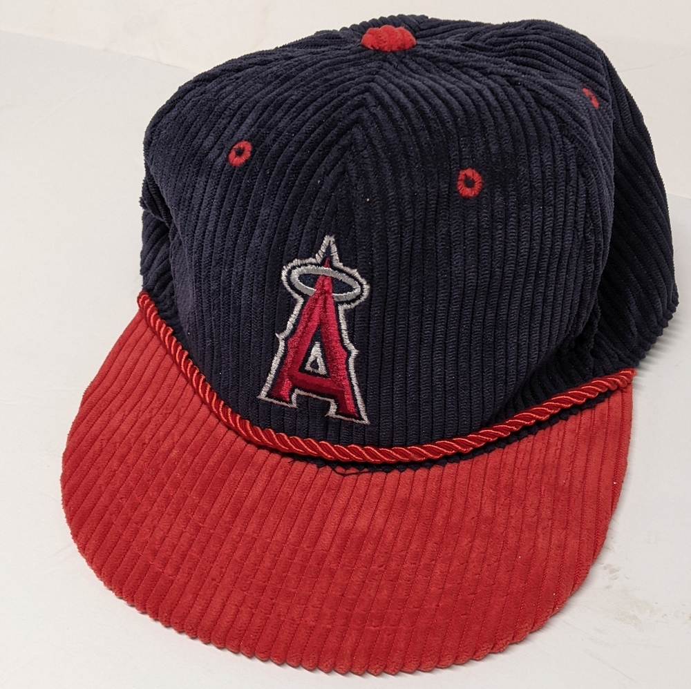 Angels Corduroy Flat brim Baseball Hat